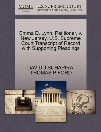Libro Emma D. Lynn, Petitioner, V. New Jersey. U.s. Supre...