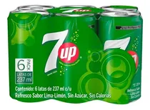 Comprar 5 Pzas Refrescos 7up Lima Limón 6 Latas De 237 Ml C\u002Fu