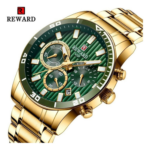 Reloj De Hombre Reward Luxury Chronograph Luminous