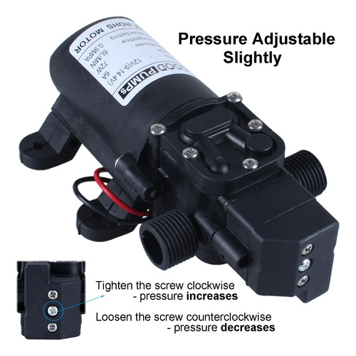 Bomba De Agua De Diafragma De 12 V Cc 72 W 0.9 Mpa, Bom...
