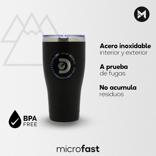 Imagen 5 de 7 de Vaso Térmico Discovery 900ml Acero Inox Frío Calor Con Tapa