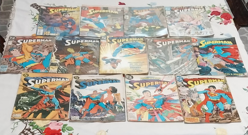 Antiguo Lote De Historietas Comics De Superman X 13 (Usado)