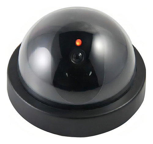 4pzs Cámara De Seguridad Falsa Estilo Domo Con Luz Led Roja