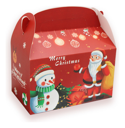 24 Caja De Chica 15.8cmx 9.5cm Navidad Modelos Color Rojo