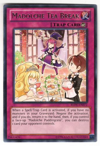 Yugioh Madolche Tea Break Rare Unl. Redu-en072