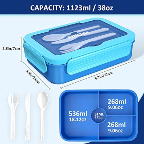 Lonchera Bento Para Niños, Fiambrera De 4