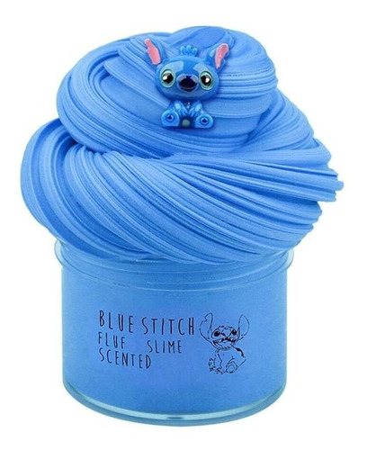 El Más Nuevo Blue Stitch Fluffy Slime, Super Suave Y No...