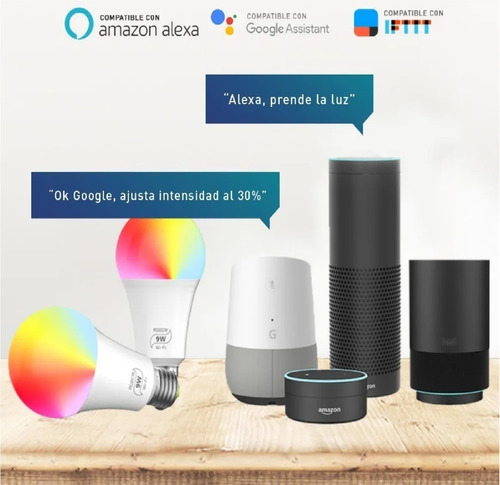 Ampolleta Wifi Smart 7 W Bulb Alexa Google / Crisol Tecno
