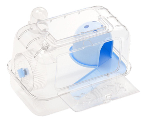 Hámster Jaula Hábitat Hábitat Ejercicio Azul Transparente