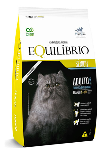 Ração P/gatos Sênior Equilibrio Sabor Frango 500g