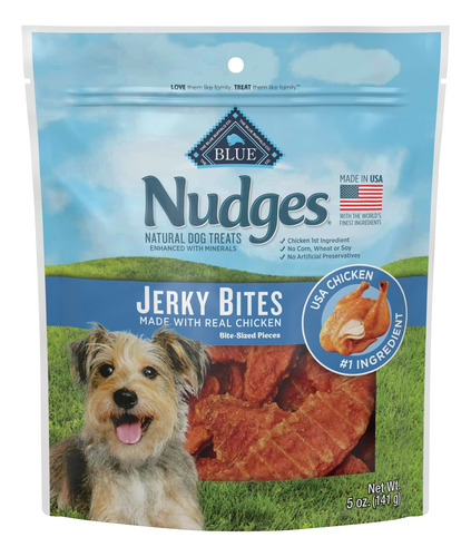 Blue Buffalo Nudges Jerky Bites - Golosinas Naturales Para .