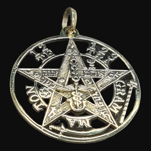 Dije Tetragramaton Esotérico En Oro 18k 2,5 Cm 6 Gr Art 1443