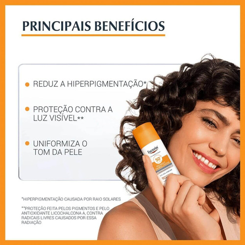 Protetor Solar Eucerin Pigment Control Tinted Médio Fps70