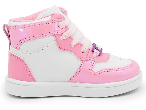 Imagen 4 de 6 de Tenis Bota Niña Bubble Gummers Lake Blanco/rosa 14-19