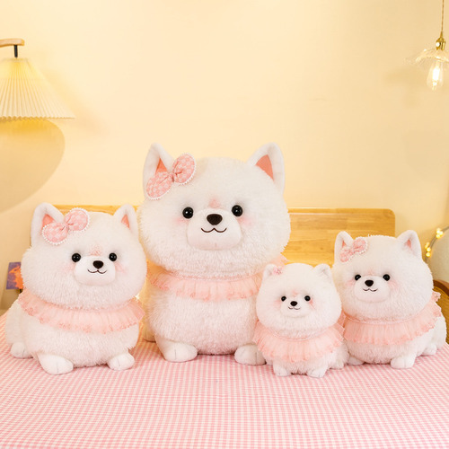 Muñeca Pomerania Lindo Bufanda Perro
