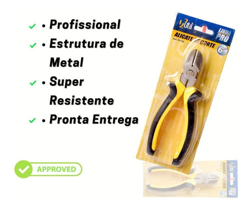 Imagem 2 de 7 de Alicate Corte Eletricistas Pro 6 Desencapador Fios Decapador