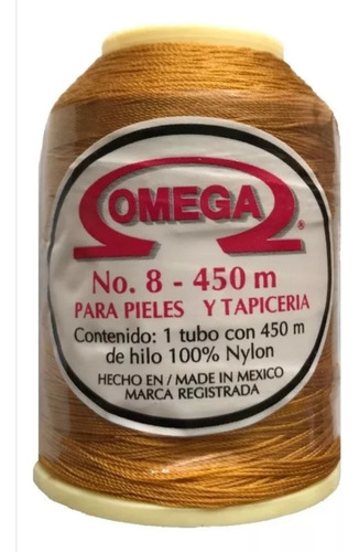 Carrete De Hilo Omega No 8, 100% Nylon ( 450 Metros )