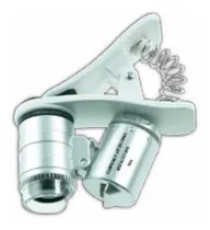 Comprar Lupa Microscopio Con Luz Funda Clip Para Celular Tablet 60x