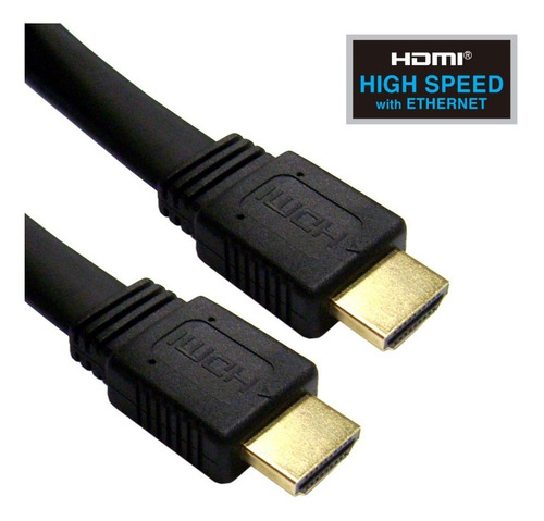 Imagen 3 de 4 de Cable Hdmi Chato Plano Cinta Full-hd 4k 1080p 10 Metros Mts®