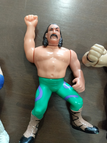 Figuras Steve Austin, Brithis Bull Dog , Jake Snake Lote 3 (Usado)