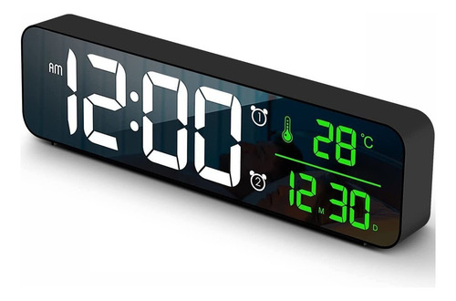 Reloj Digital Led De Gran Pantalla Con Fecha Y Temperatura