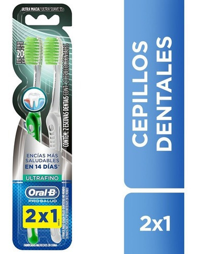 Oral-b Pro-salud Ultrafino Cepillos Dentales Pack X2