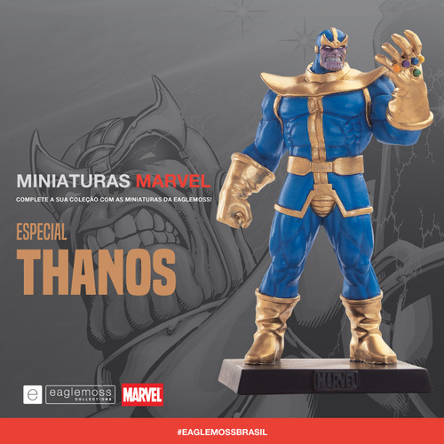 Miniatura Marvel Eaglemoss - Thanos ( Edição Especial )