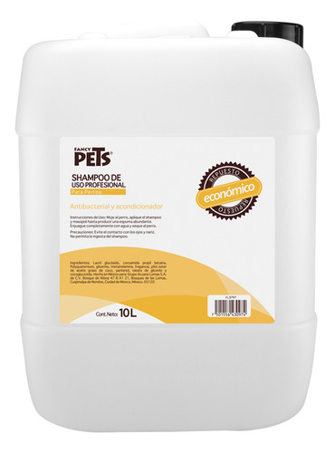 Fancy Pets Shampoo Perro Estetica Canina 10 L Biodegradable