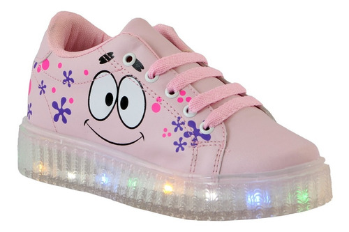 Tenis Bob Esponja Niño Niña  Luces Led 