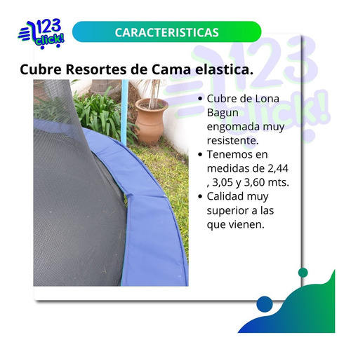 Cubre Resortes Reforzado Para Cama Elastica De 3,05 Diametro