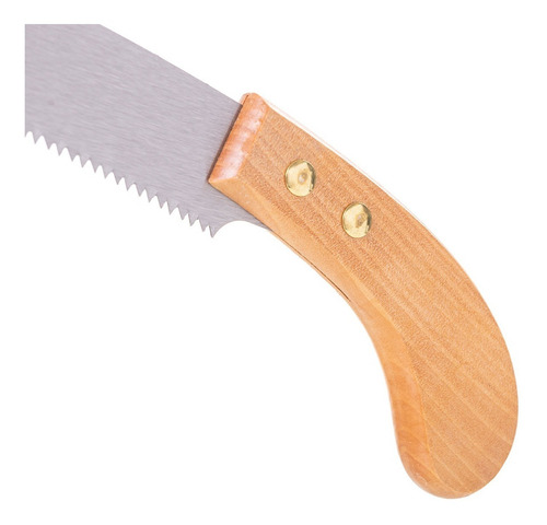 Imagen 7 de 9 de Serrucho Bulit De Podar 350mm - Mango De Madera Maciza