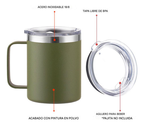 Taza Térmica De Acero Inoxidable Contenedor Térmico Taza De
