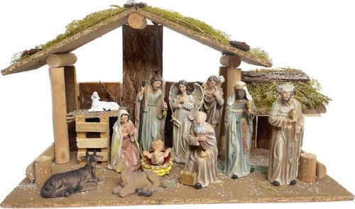 Nacimiento Navideño 5  + Establo De Madera