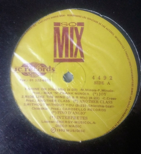 So Mix Vinilo Techno Disc 1992