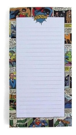 Lista De Compras Magnético Dc Comics Quadrinhos 20 X 10 Cm