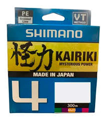 Multifilamento Shimano Kairiki 4 15lb 300m 0.16 Explorer Pro