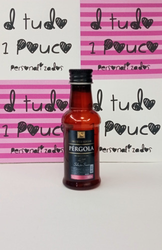 20 Mini Garrafinha Personalizada Vinho