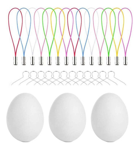 50x Diy El Kit De Huevos De Pascua Sin Pintar Suministros De