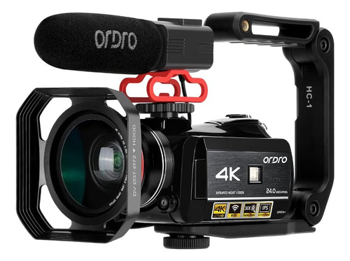 Ordro Ac3 Ultra Hd 4k Camcorder Câmera De Vídeo Com Zoom Di