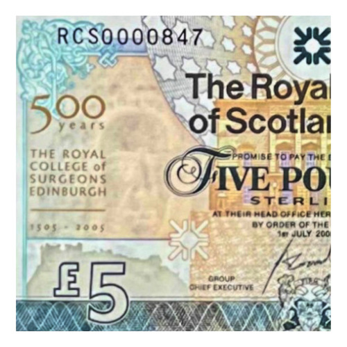 Escocia - 5 Pounds - Año 2005 - P #364 - Conmemorativo