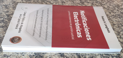 Libro. Notificaciones Electrónicas. Pablo A. Langholz. (Usado)