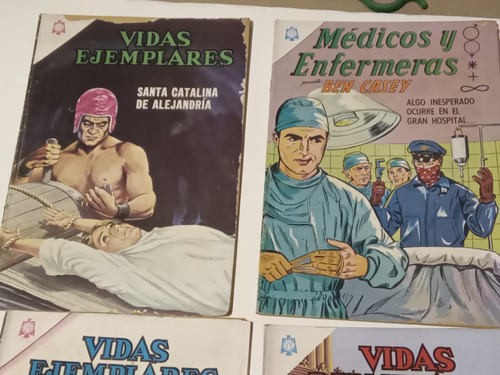 4 Revistas Vidas Ejemplares - Medicos Y Enfer. Edit. Novaro 