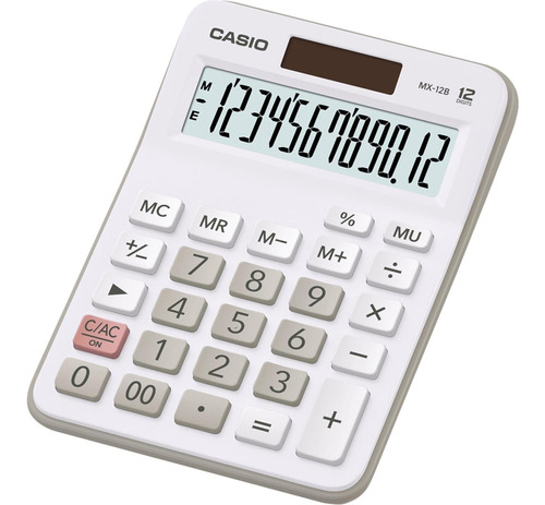 Calculadora  Casio  Mx - 12 B   Blanca /  12 Digitos