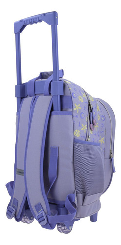 Mochila Grande Con Ruedas Fabrica Chenson Disney Princesas Sirenita Sia Pr70614-v