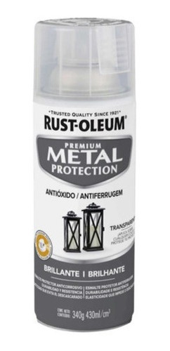 Spray Aerosol Metal Brillante Transparente Rust Oleum