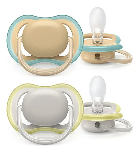 Chupete Silicona X2 Ultra Air Liso 0-6m Philips Avent