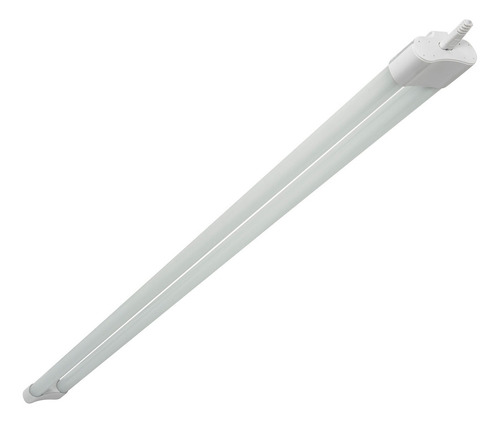 Lámpara Led De Sobreponer En Techo 2x18w Illux Tl-3418 Estructura LUZ FRIA 6500K