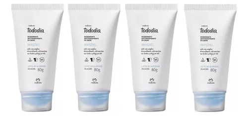 Natura Kit C/4 Desodorante Em Creme Invisivel Algodao 80g