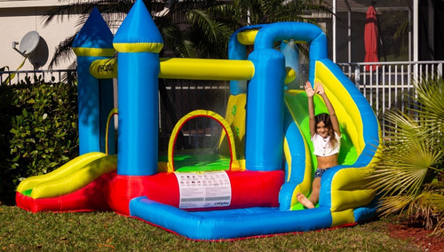 Imagen 4 de 7 de Castillo Inflable Con Tobogán 3x3 Inflaplay