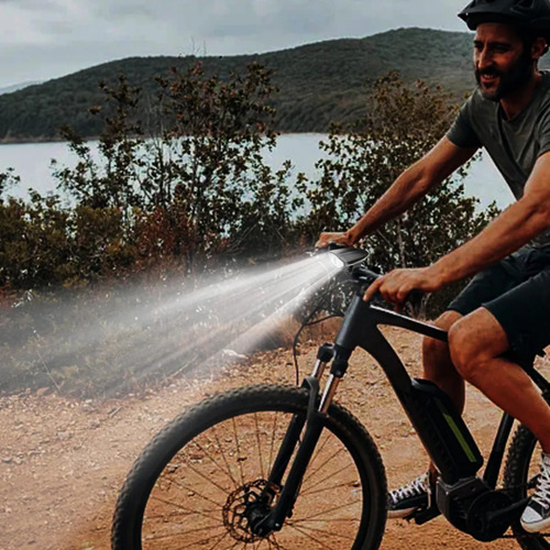Linterna De Bicicleta Recargable Para Bicicleta Con Hora